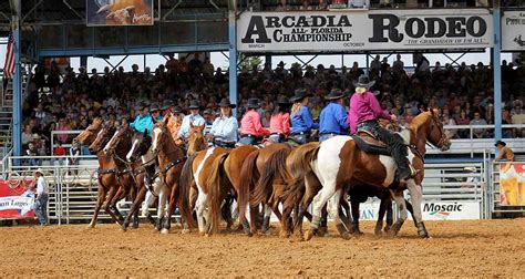 Arcadia rodeo - The Arcadia rodeo attracts exciting, top athletes from all over the United States to compete for purses and prizes in bareback bronc riding, steer wrestling, team roping, saddle bronc riding, barrel racing, and bull riding, to name a few. Points count toward the National Finals held in Las Vegas.